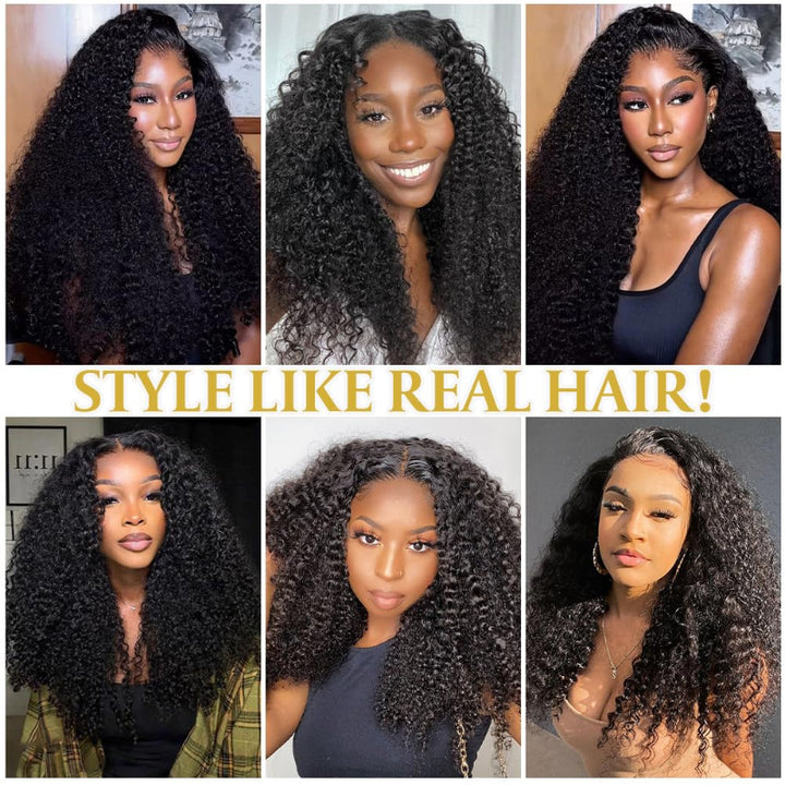 KRN 13X4 Invisible HD Lace Frontal Kinky Curly