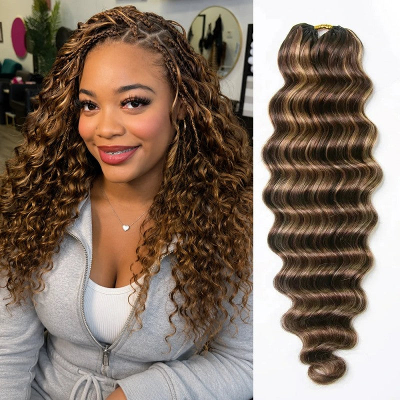 Loose Deep Wave 4/27/30 Human Crochet Hair