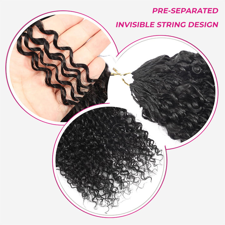 KRN Jerry Curly Human Crochet Hair