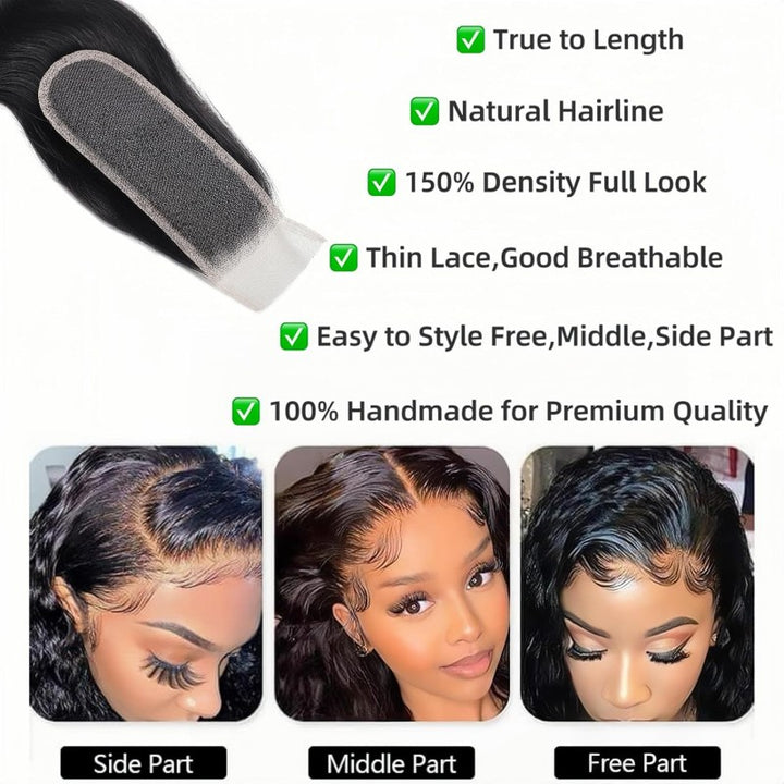 2x6 Invisible HD Lace Closure Body Wave