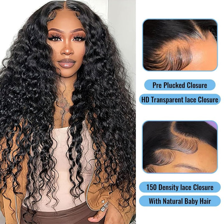 2x6 Invisible HD Lace Closure Deep Wave