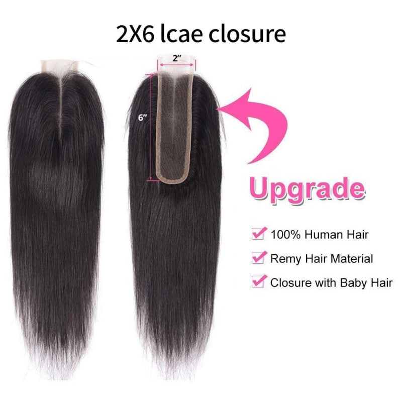 2x6 Invisible HD Lace Closure Straight