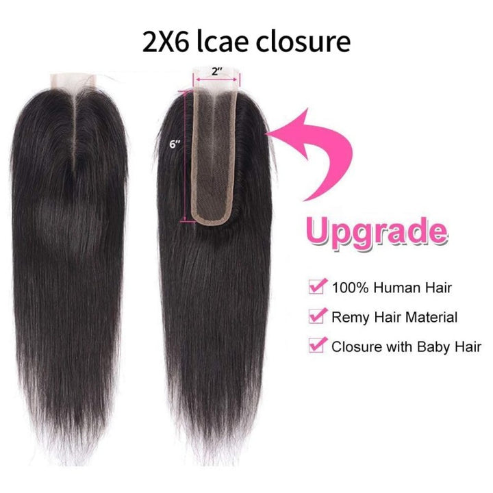2x6 Invisible HD Lace Closure Straight