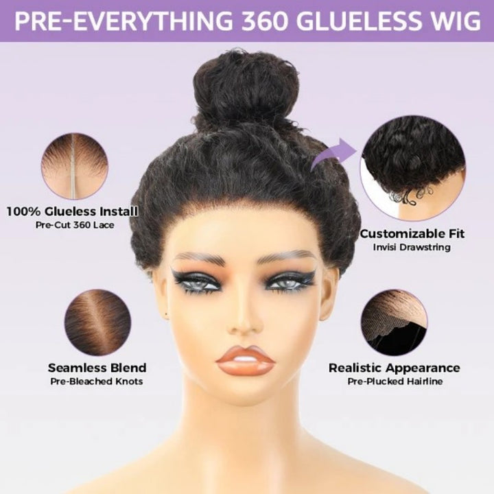 360 Invisible Strap HD Transparent Lace Wig Body Wave