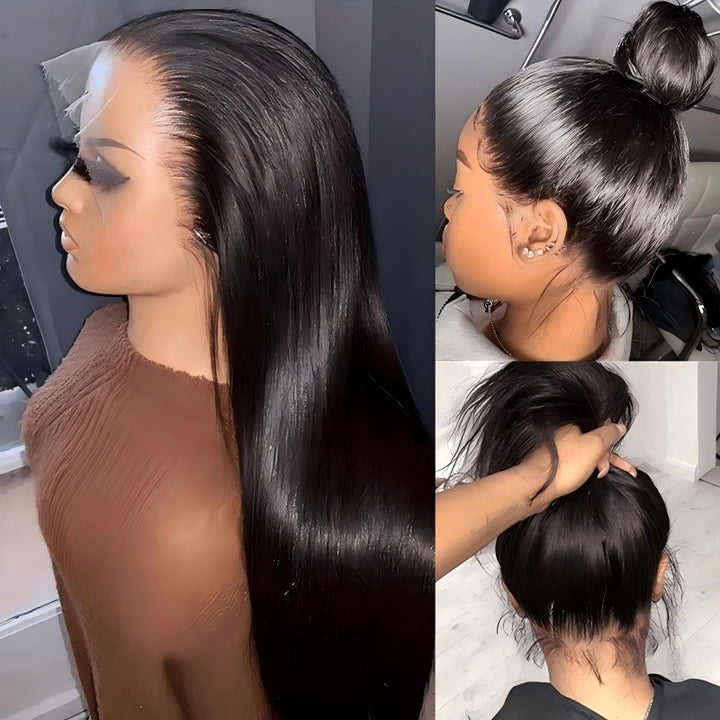 360 Invisible Strap HD Transparent Lace Wig Straight