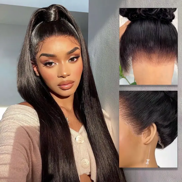 360 Invisible Strap HD Transparent Lace Wig Straight
