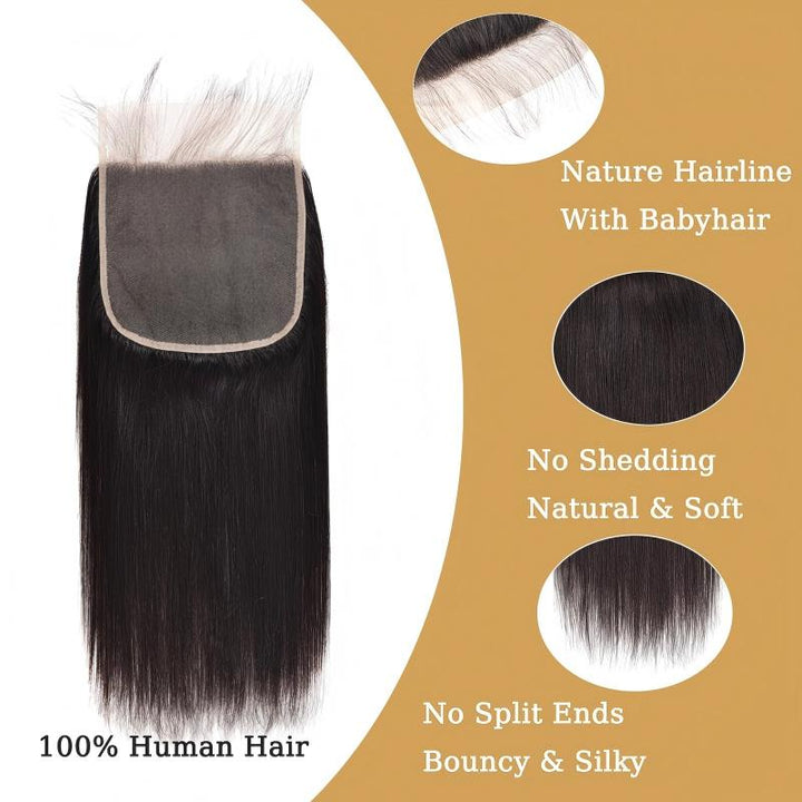KRN 7x7 Invisible HD Lace Closure Straight