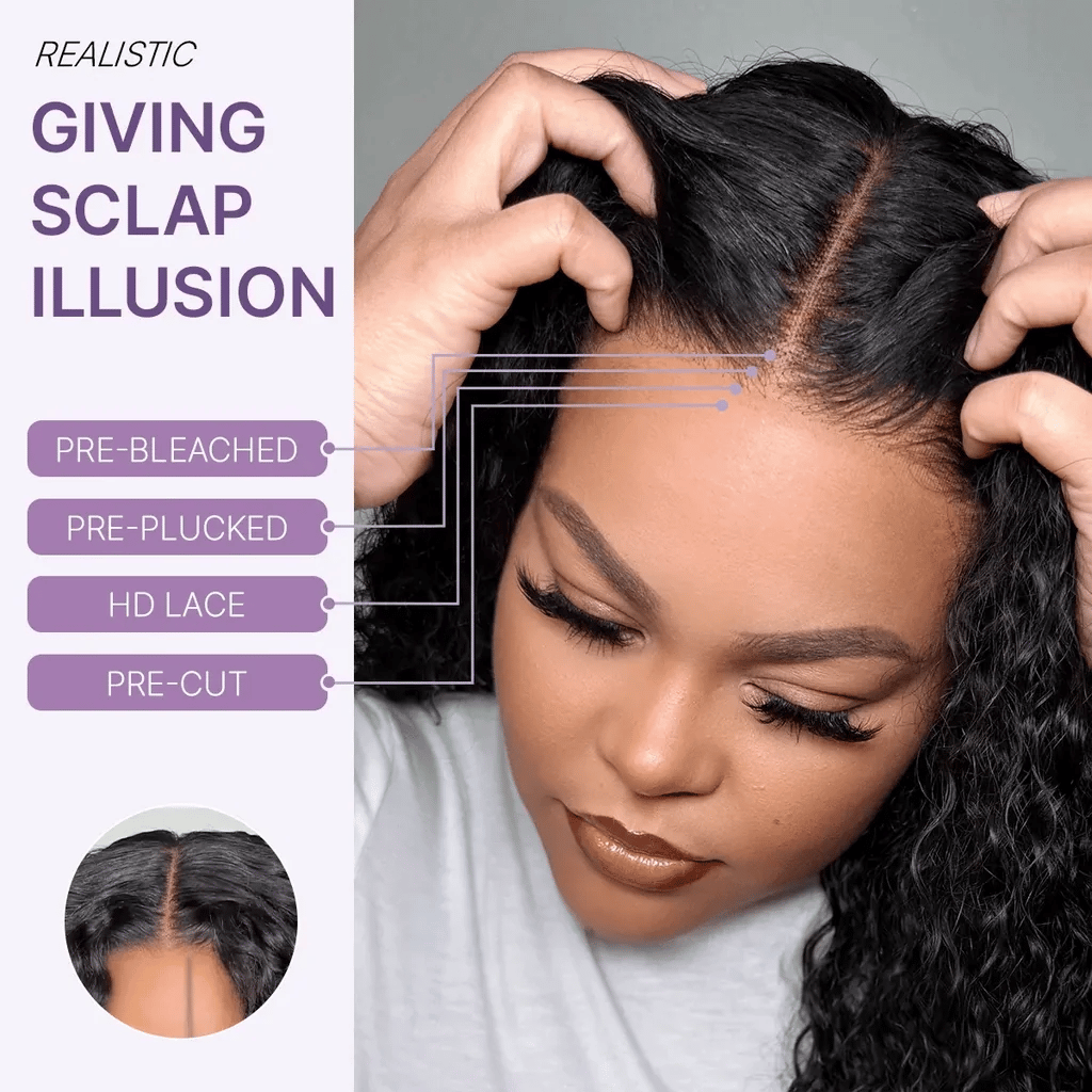 KRN Water Wave 13x6 HD Lace Full Lace Frontal Wig