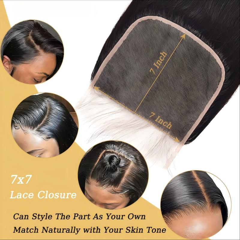KRN 7x7 Invisible HD Lace Closure Straight