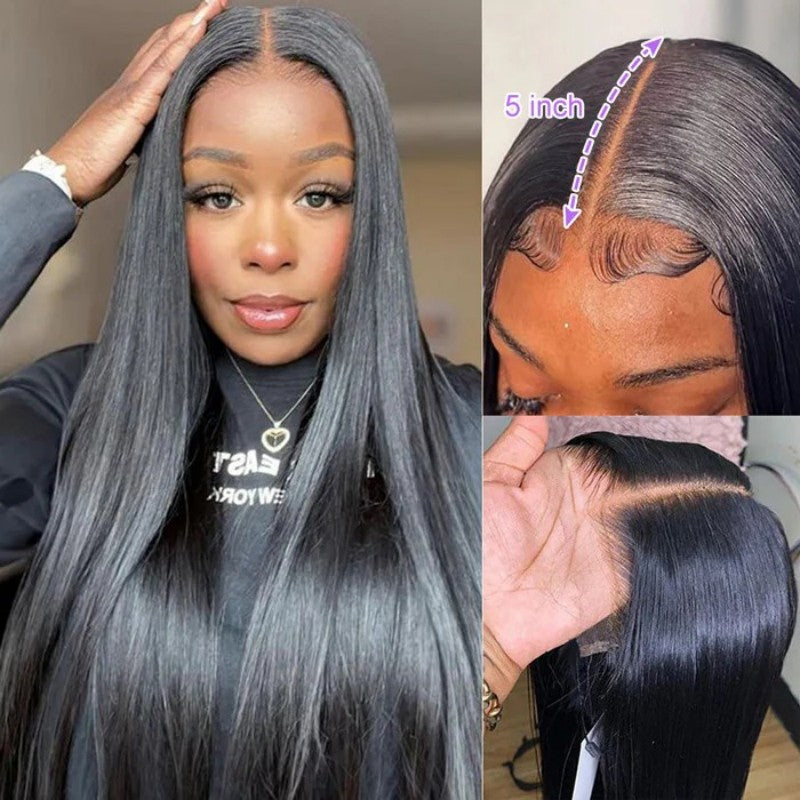 KRN Straight 5x5 HD Lace Closure Wig Human Hair