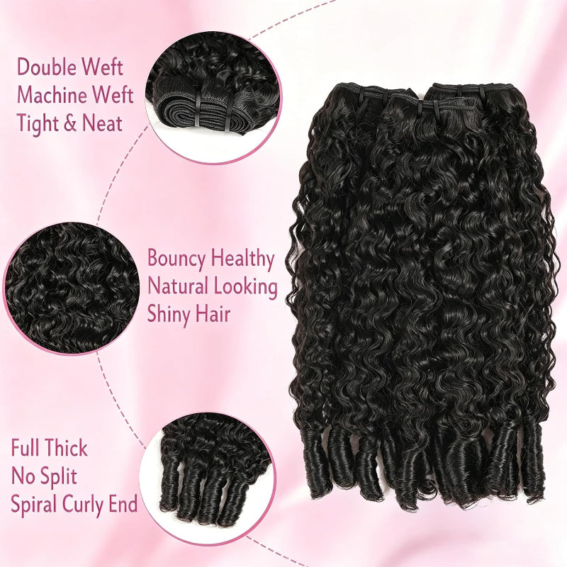 5x5 Skinlike Real HD Lace Closure with 3 Bundles Burmese Curly