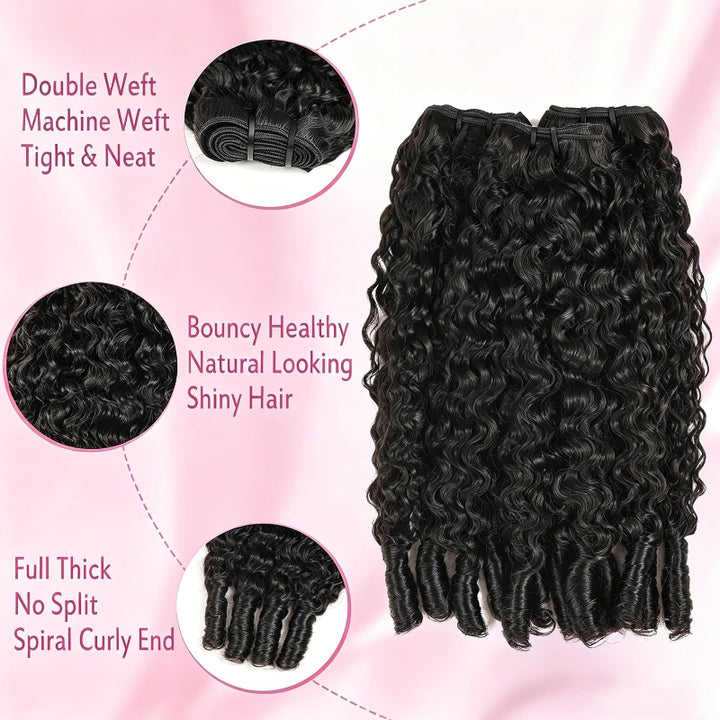 5x5 Skinlike Real HD Lace Closure with 3 Bundles Burmese Curly