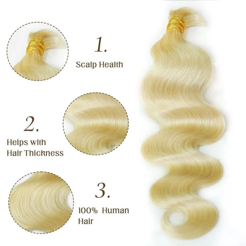 #613 Body Wave Bulk Hair For Braiding