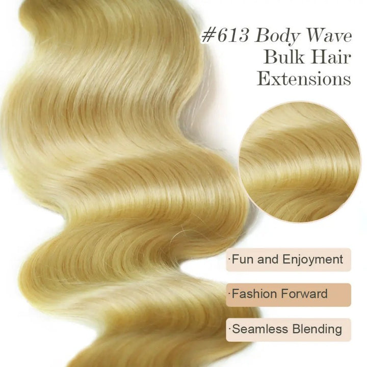 #613 Body Wave Bulk Hair For Braiding