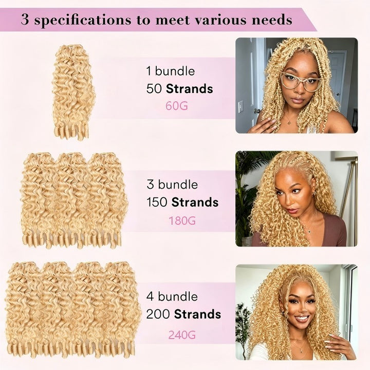 #613 Burmese Curly Human Crochet Hair