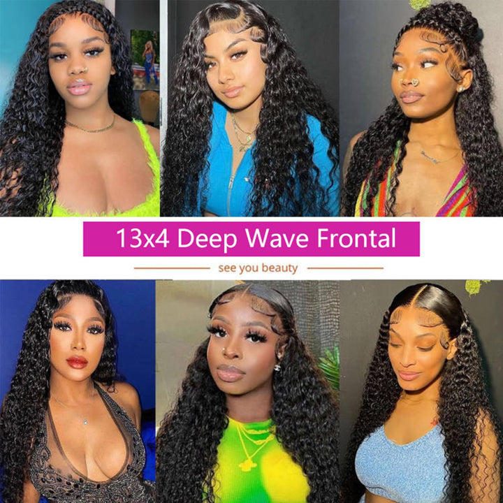 KRN 13X4 Invisible HD Lace Frontal Deep Wave