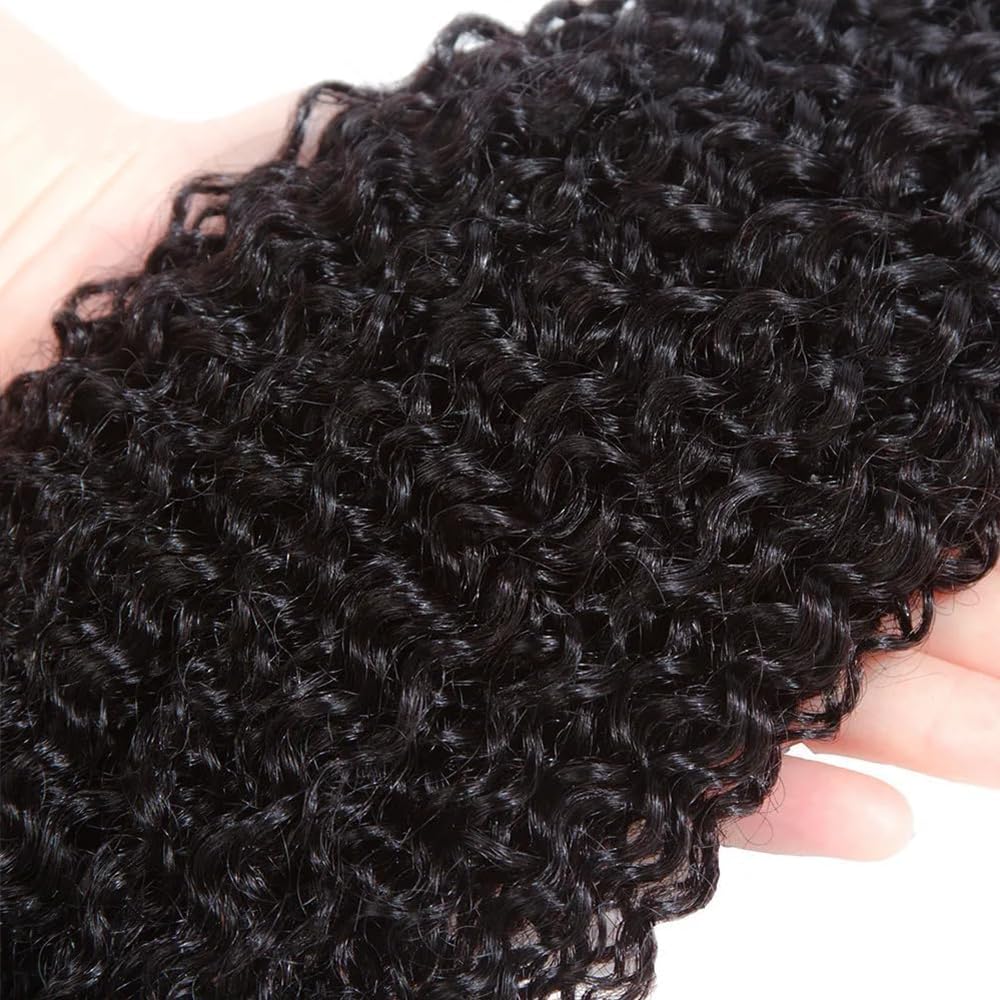 Weft Bundles Kinky Curly Human Hair Weaving