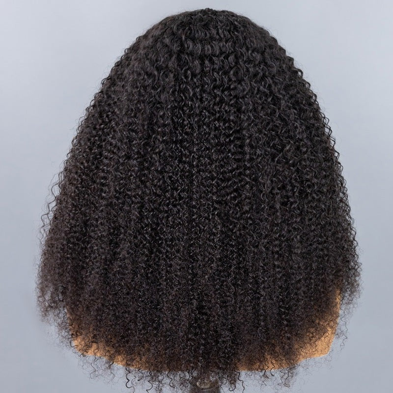 Afro Curly Glueless V Part Wig
