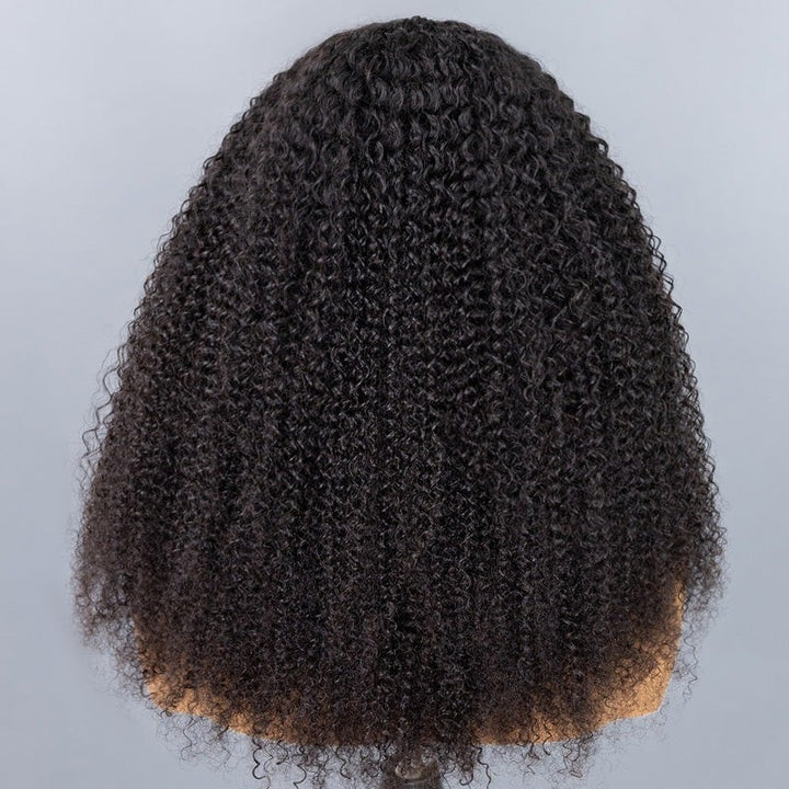 Afro Curly Glueless V Part Wig