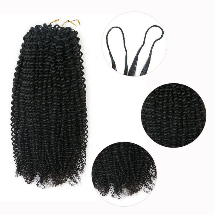 Afro Kinky Curly Human Crochet Hair