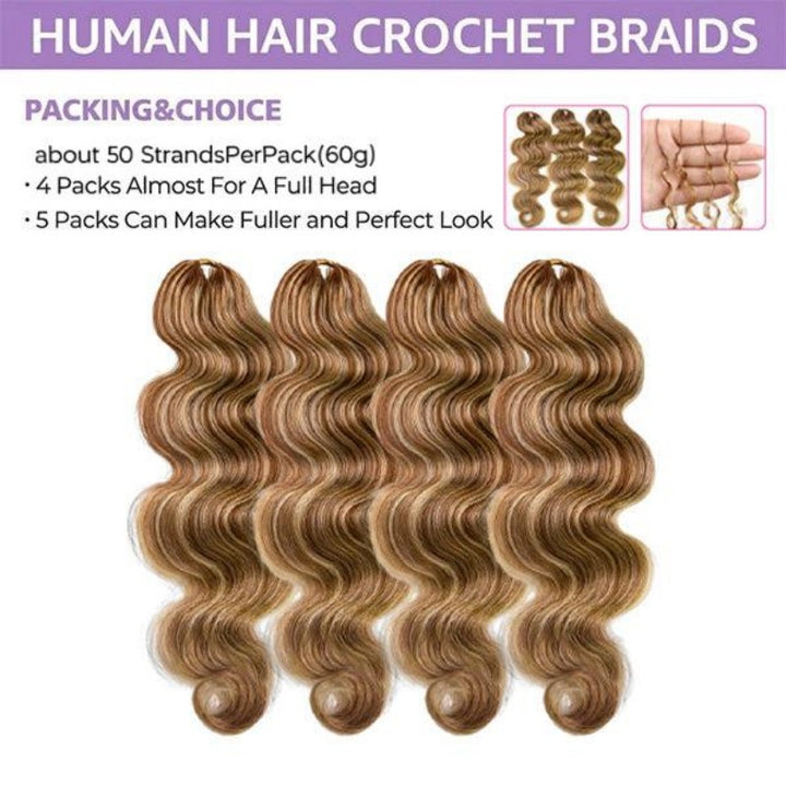 Body Wave 27/30/613 Human Crochet Hair