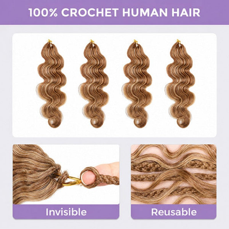 Body Wave 27/30/613 Human Crochet Hair