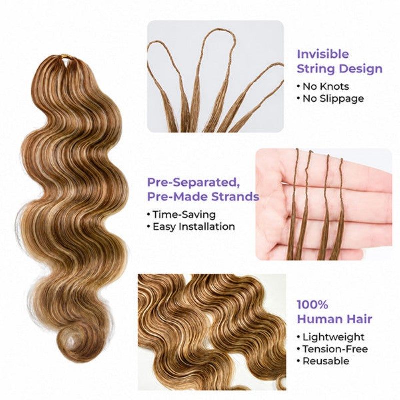 Body Wave 27/30/613 Human Crochet Hair