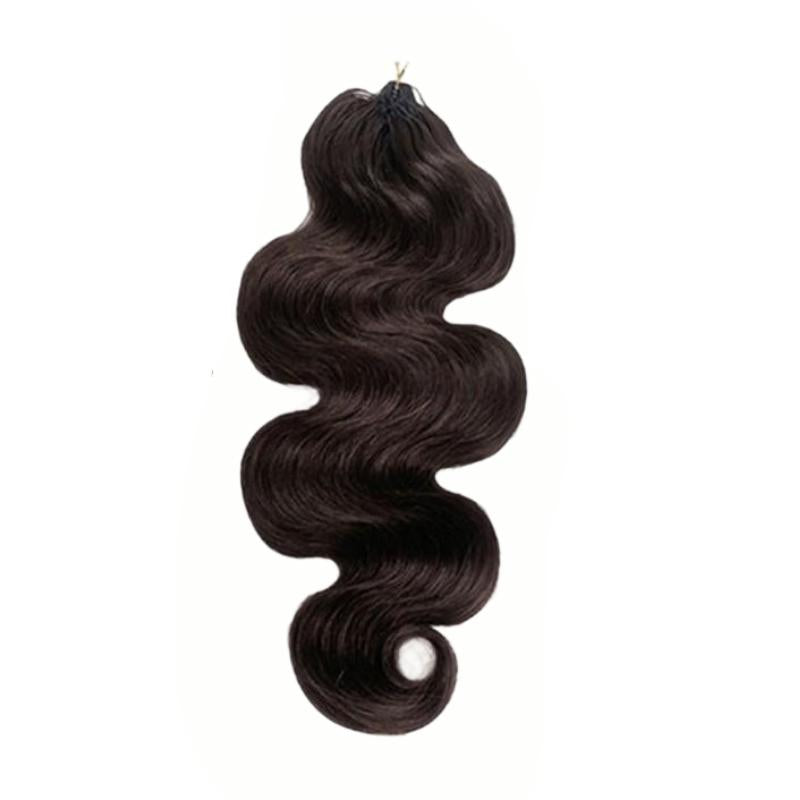 Body Wave #2 Dark Brown Human Crochet Hair