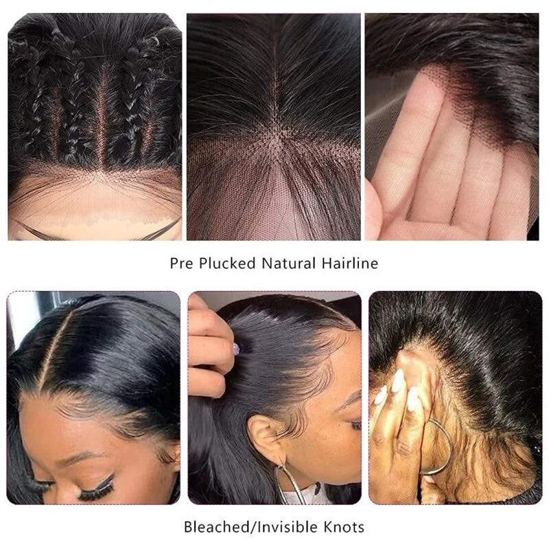 Body Wave 5x5 Transparent Lace Closure Wig Human Hair