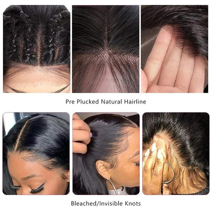 Body Wave 5x5 Transparent Lace Closure Wig Human Hair