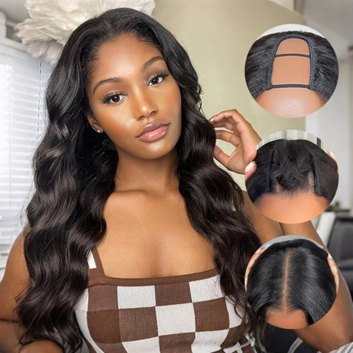 Body Wave Glueless U Part Wig