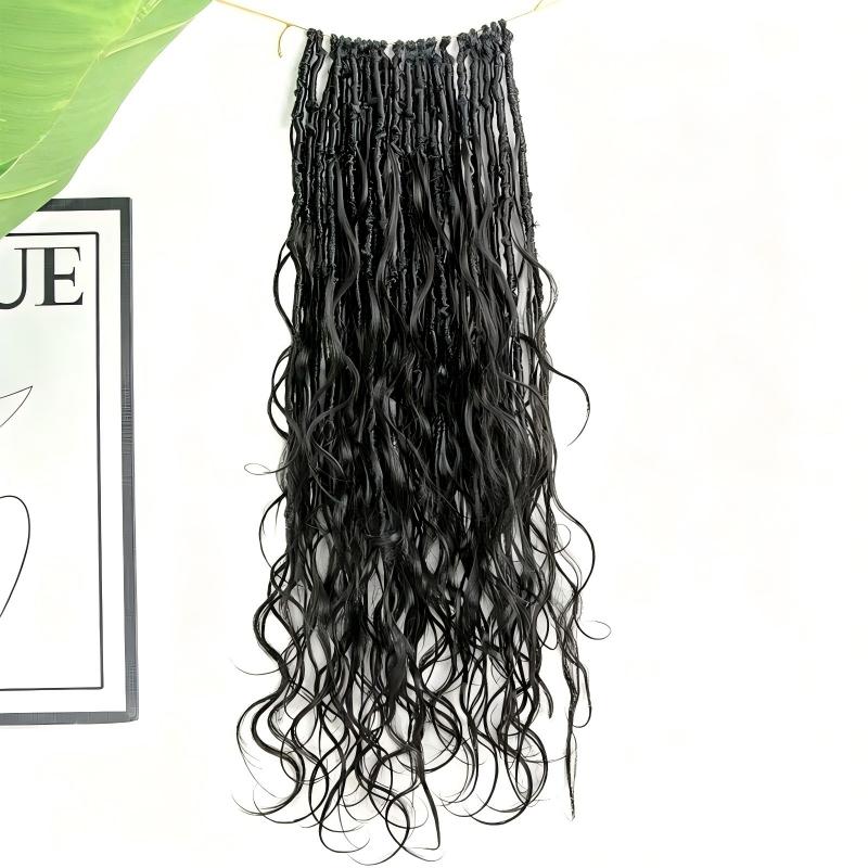 Body Wave Pre-looped Crochet Boho Locs With Human Hair Curls