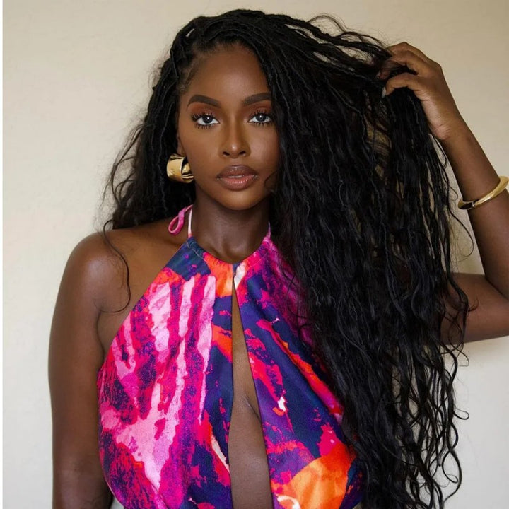 Body Wave Pre-looped Crochet Boho Locs With Human Hair Curls