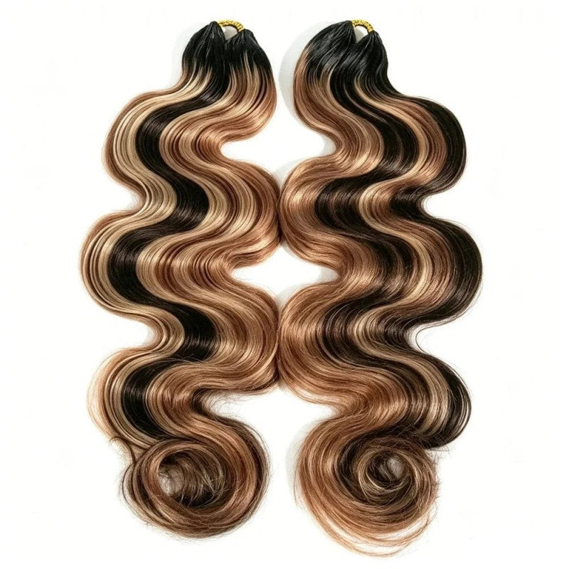 Body Wave T1B/4/27/30 Human Crochet Hair