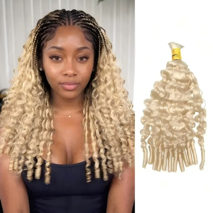 Burmese Curly #613 Bulk Human Hair For Braiding