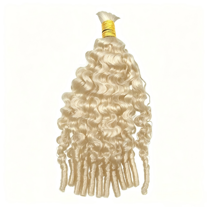 Burmese Curly #613 Bulk Human Hair For Braiding