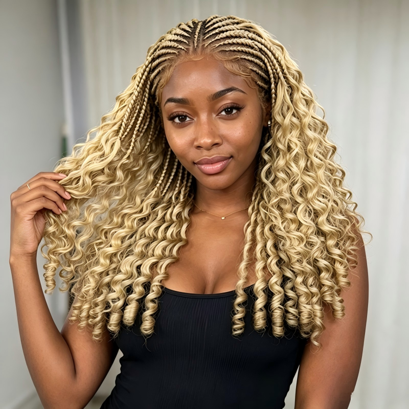 Burmese Curly #613 Bulk Human Hair For Braiding