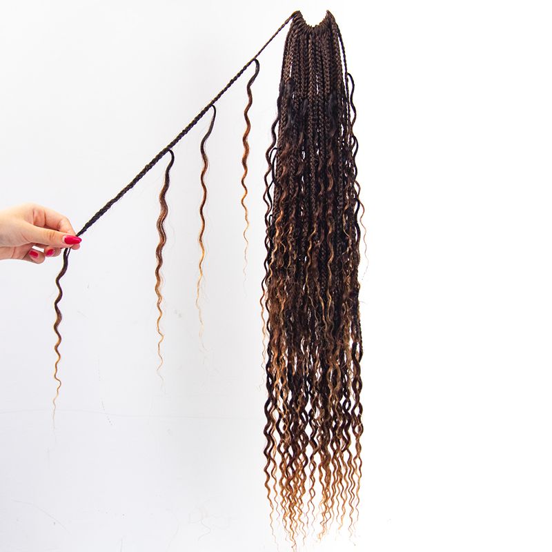 Curls Ombre T1B/27 Crochet Boho Box Braids