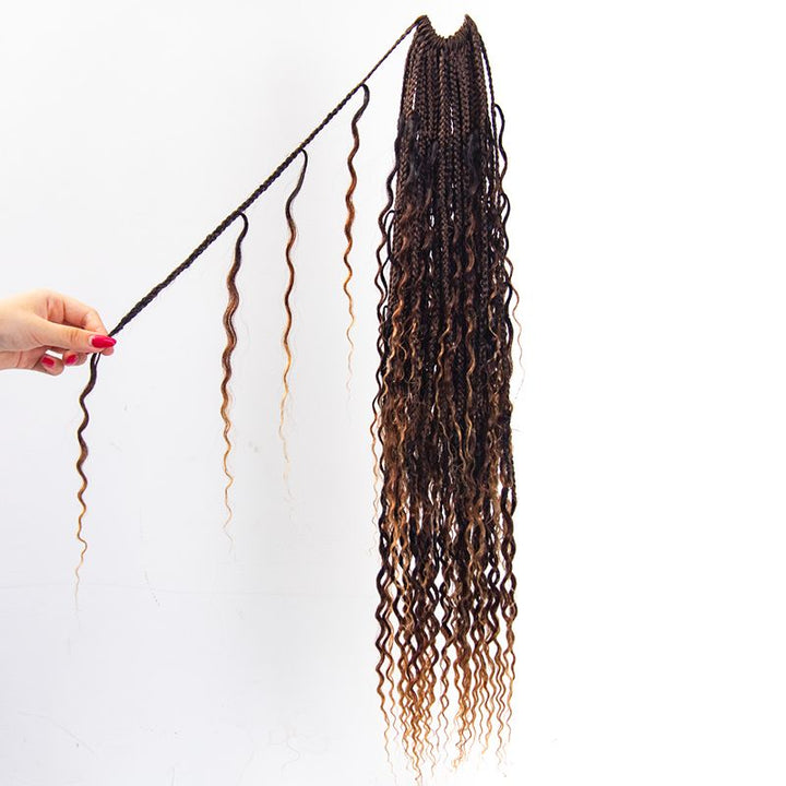 Curls Ombre T1B/27 Crochet Boho Box Braids