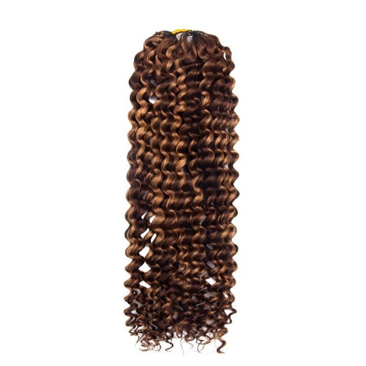 Deep Curly #4/27 Human Crochet Hair