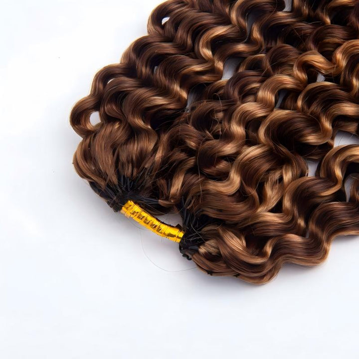 Deep Curly #4/27 Human Crochet Hair