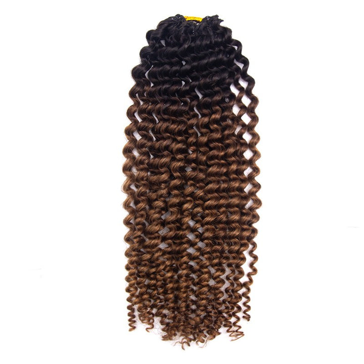 Deep Curly Ombre T1B/30 Human Crochet Hair
