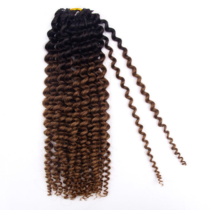 Deep Curly Ombre T1B/30 Human Crochet Hair