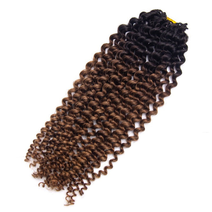 Deep Curly Ombre T1B/30 Human Crochet Hair