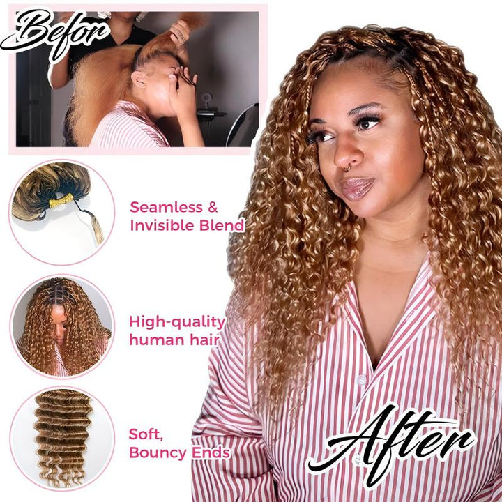 Deep Wave 27/30/613 Human Crochet Hair