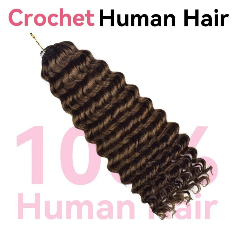 Deep Wave #4 Human Crochet Hair