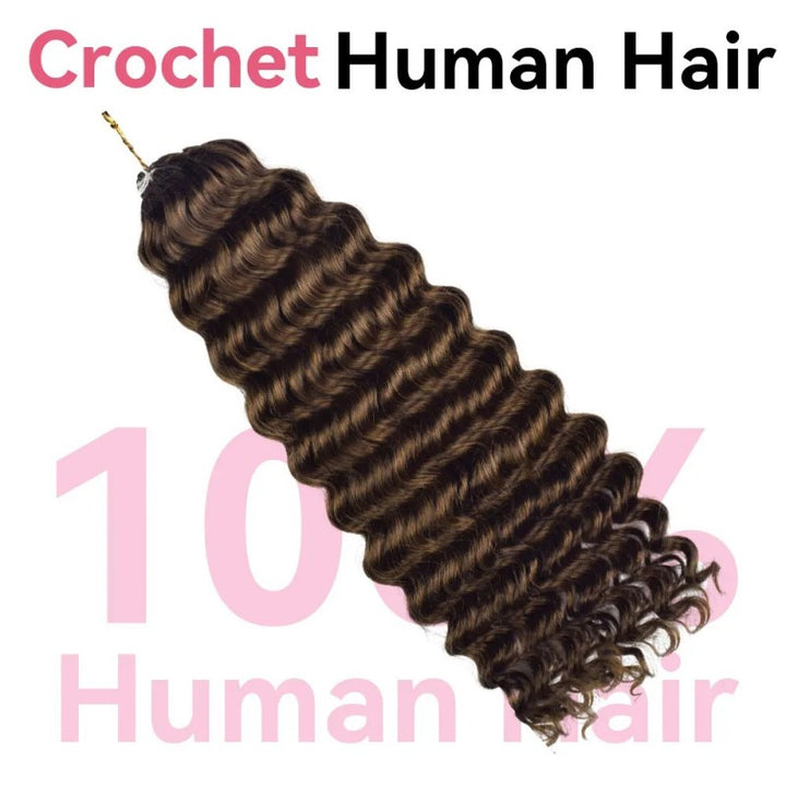 Deep Wave #4 Human Crochet Hair