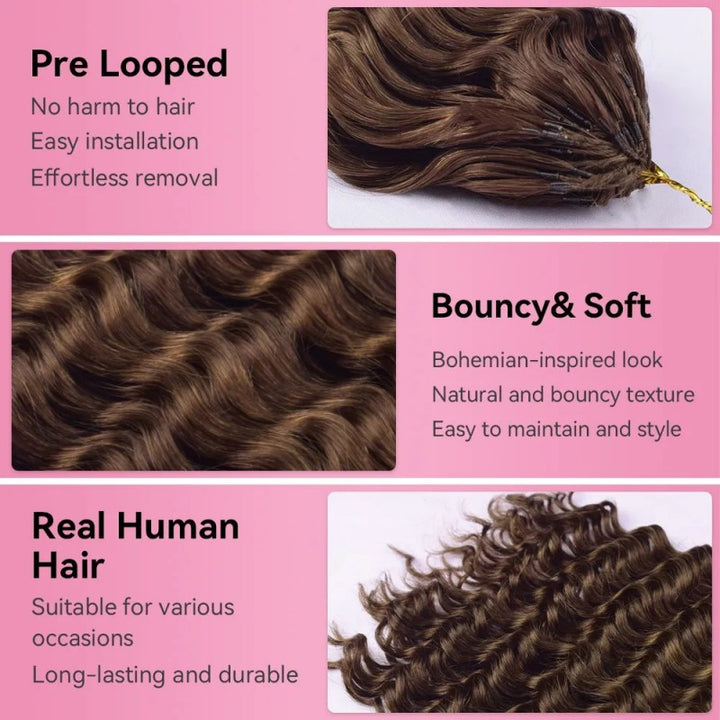 Deep Wave #4 Human Crochet Hair