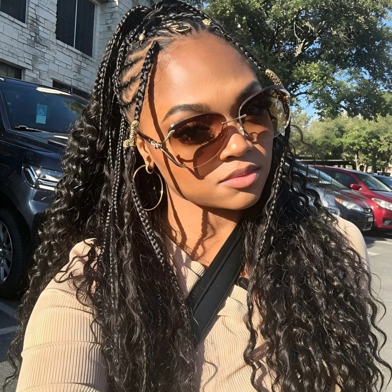 Deep Wave Crochet Boho Box Braids