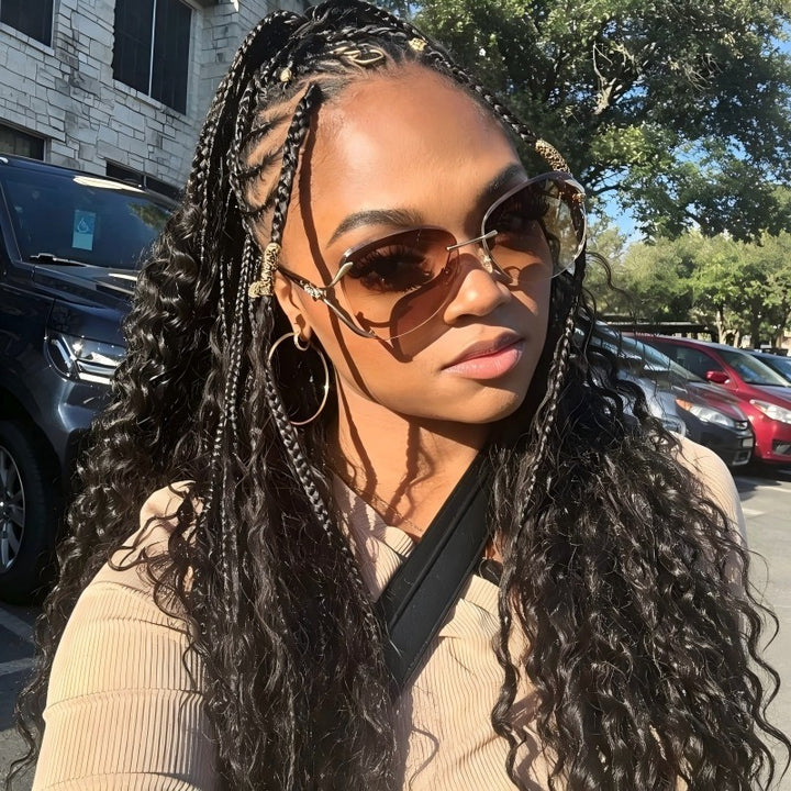 Deep Wave Crochet Boho Box Braids